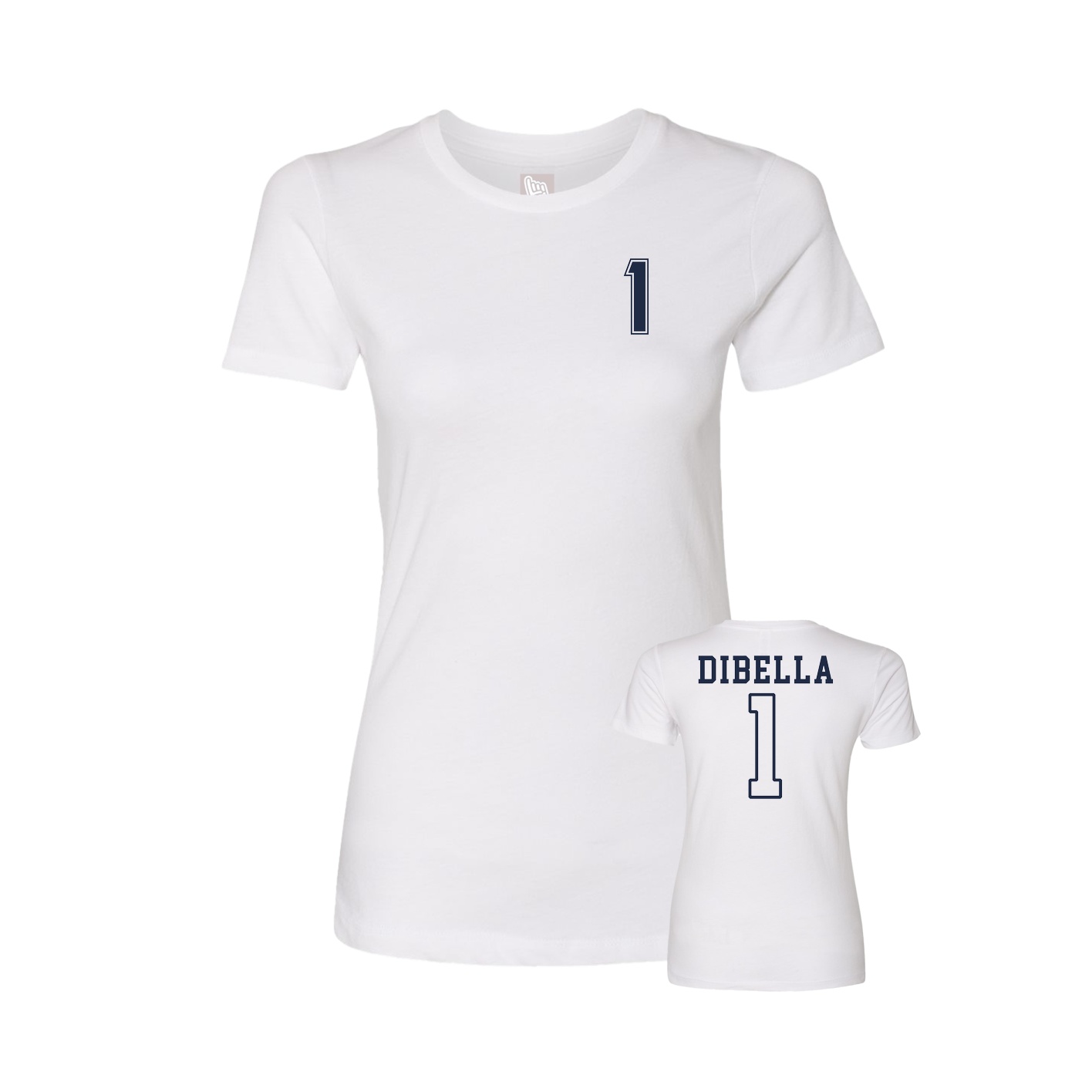 Womens Tee — Chest Back in White