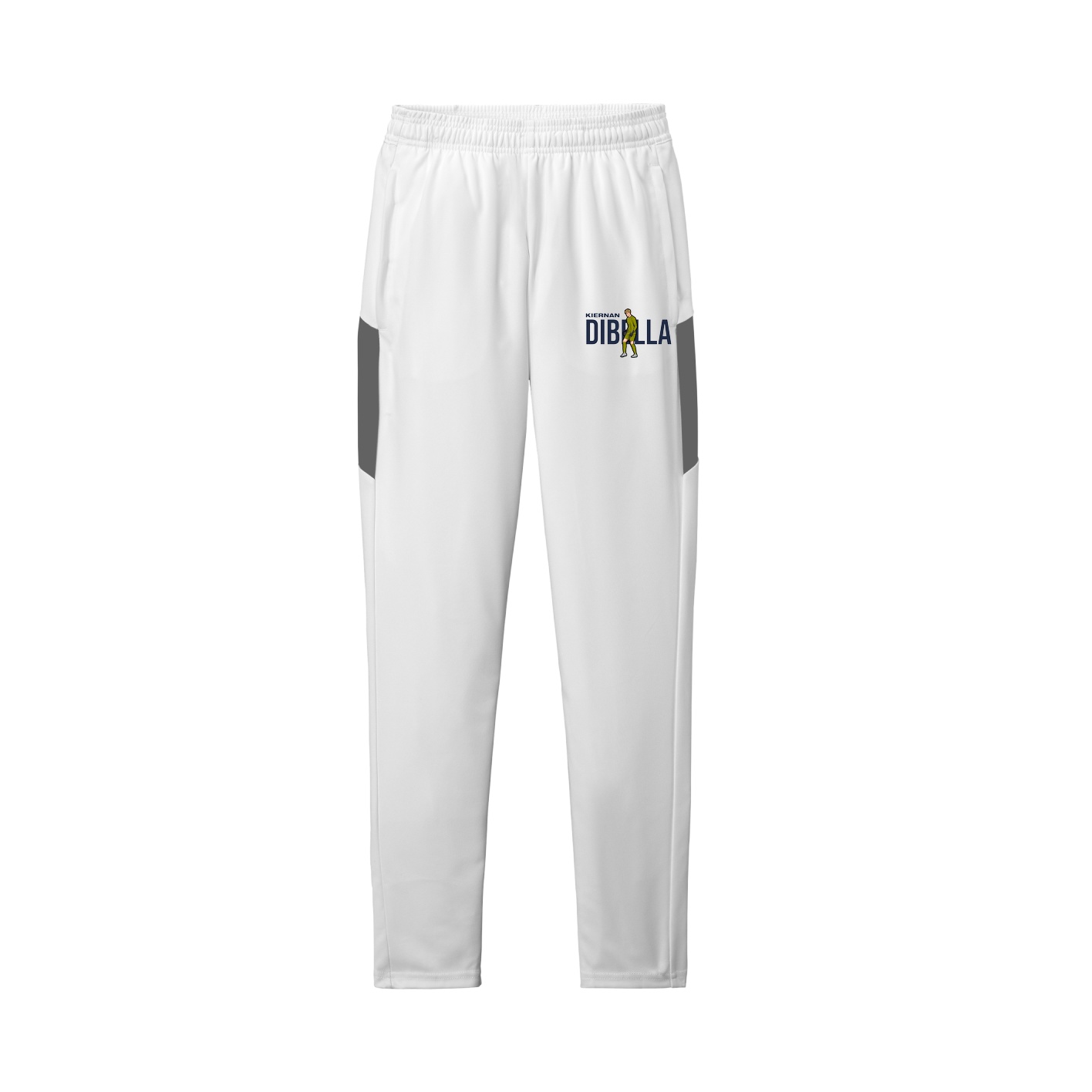 Team Travel Pant — Player Name in White/Grey