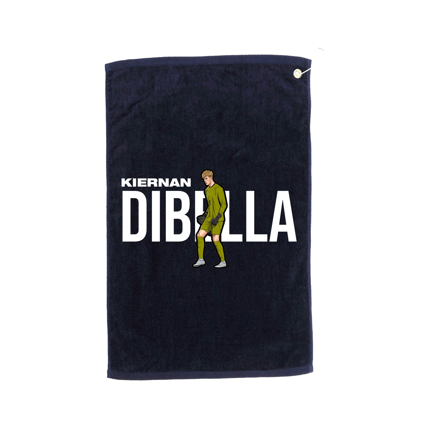 Golf Towel — Player Name in Navy