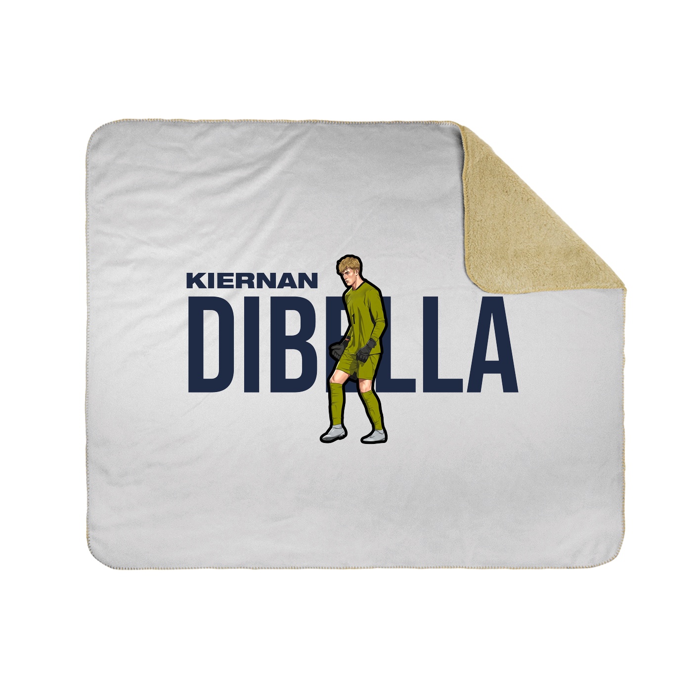 Throw Blanket — Player Name in White