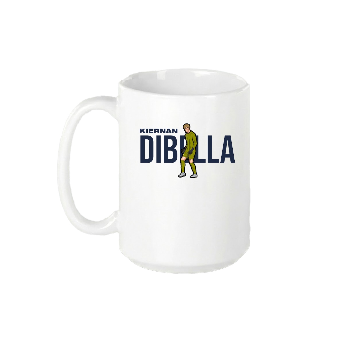 15oz Coffee Mug — Player Name in White