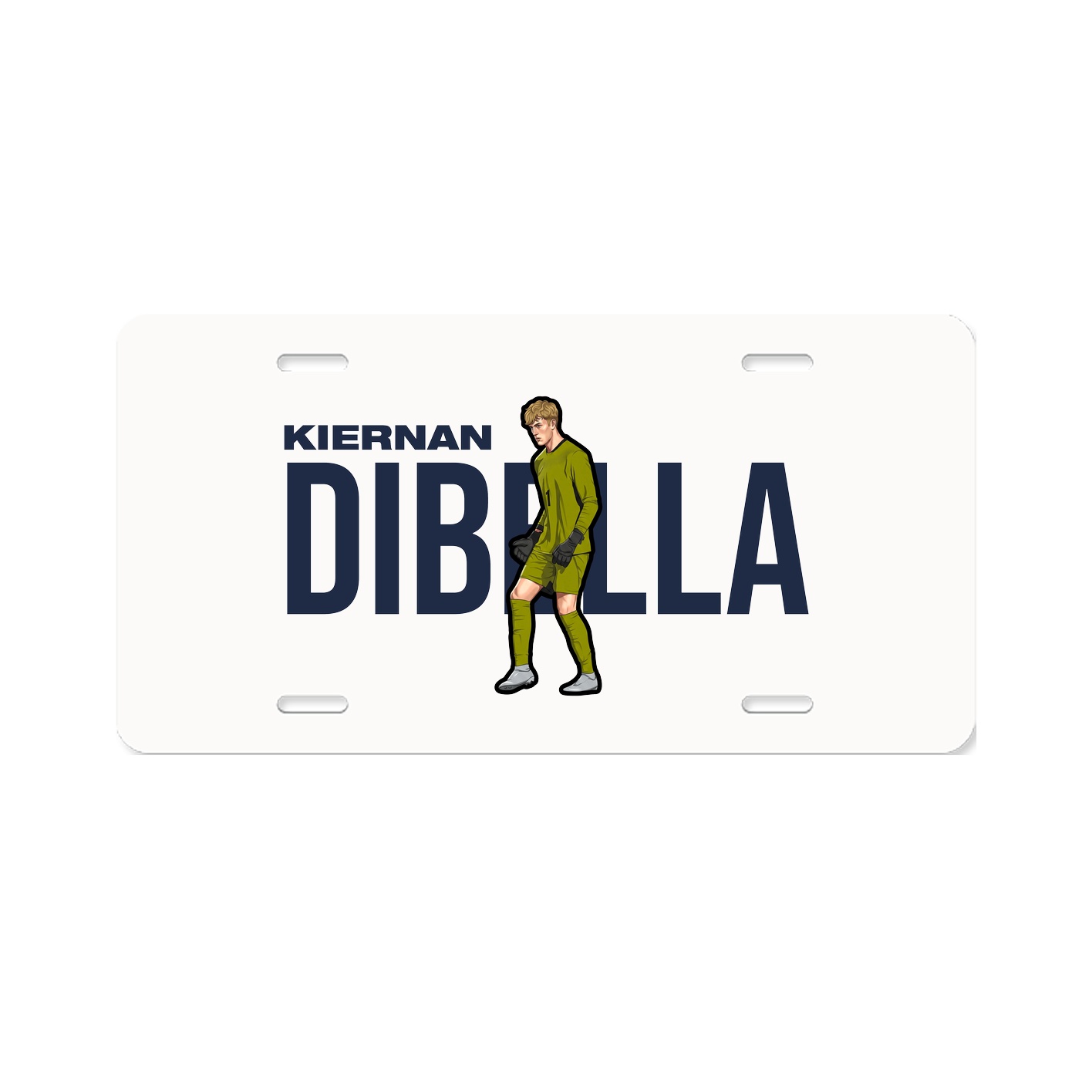 License Plate — Player Name in Classic