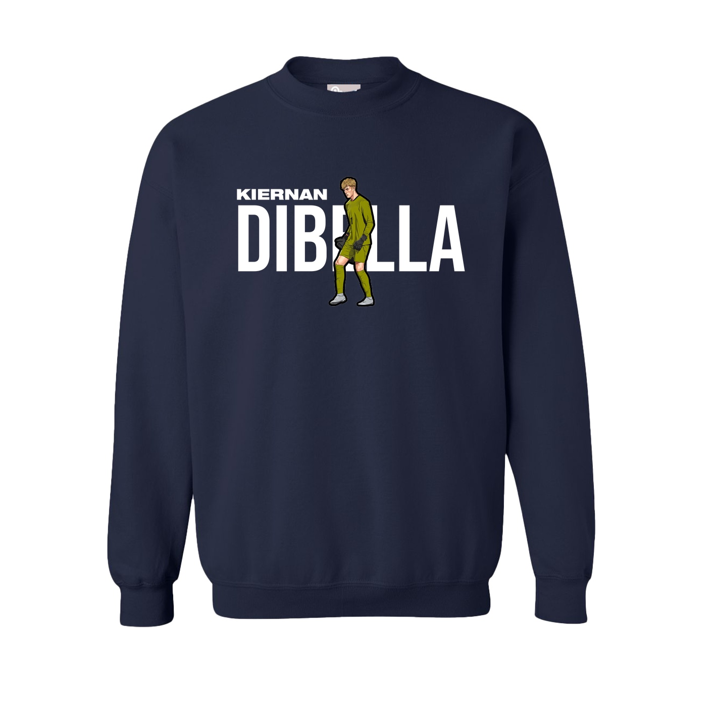 Fleece Crew — Player Name in Navy