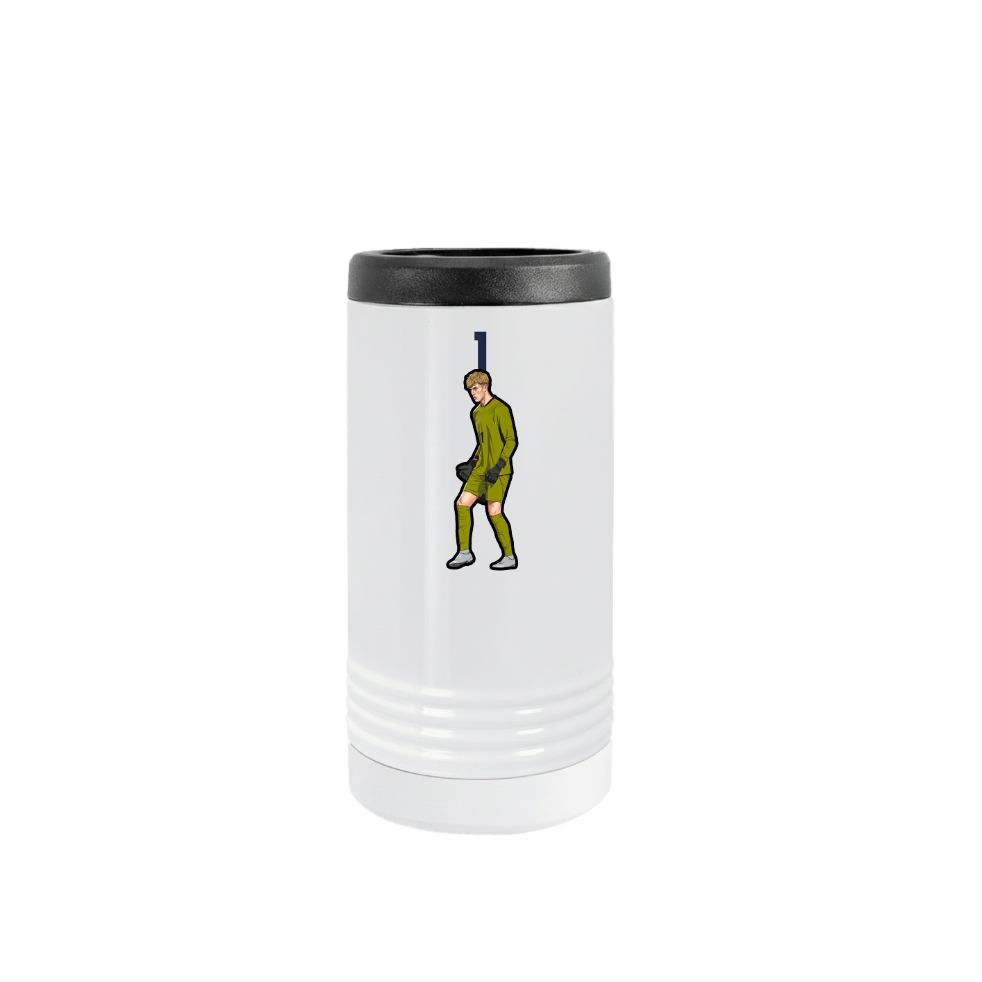 Slim Beverage Holder — Number Top in White