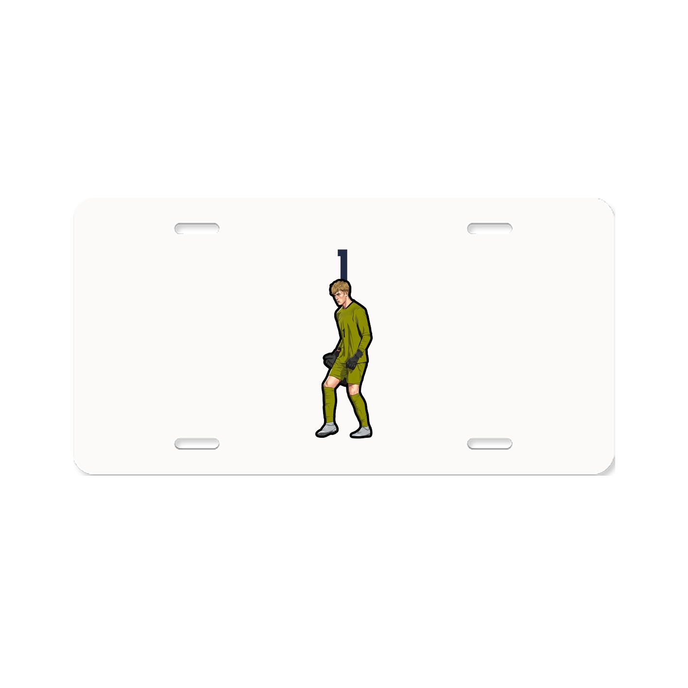 License Plate — Number Top in Classic