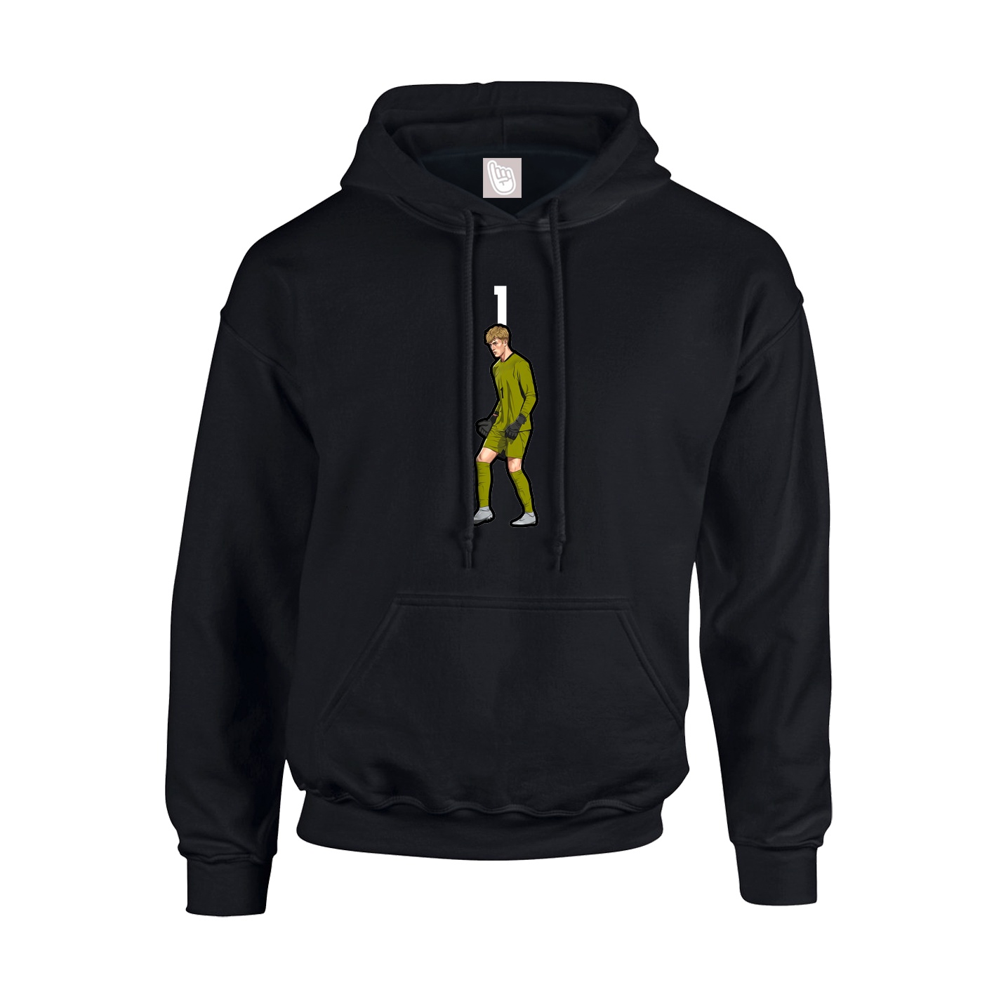 Hoodie — Number Top in Black