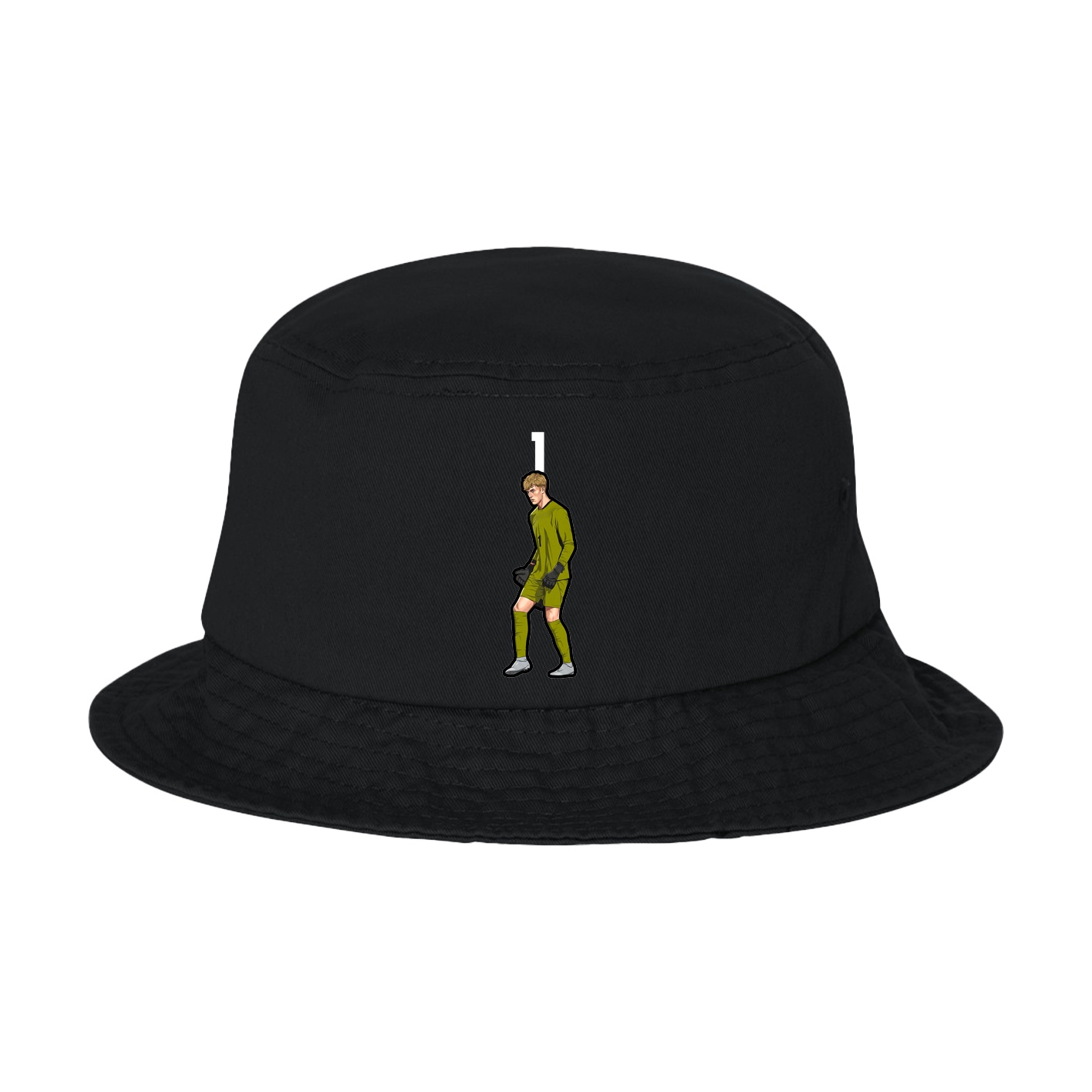 Bucket Cap — Number Top in Black