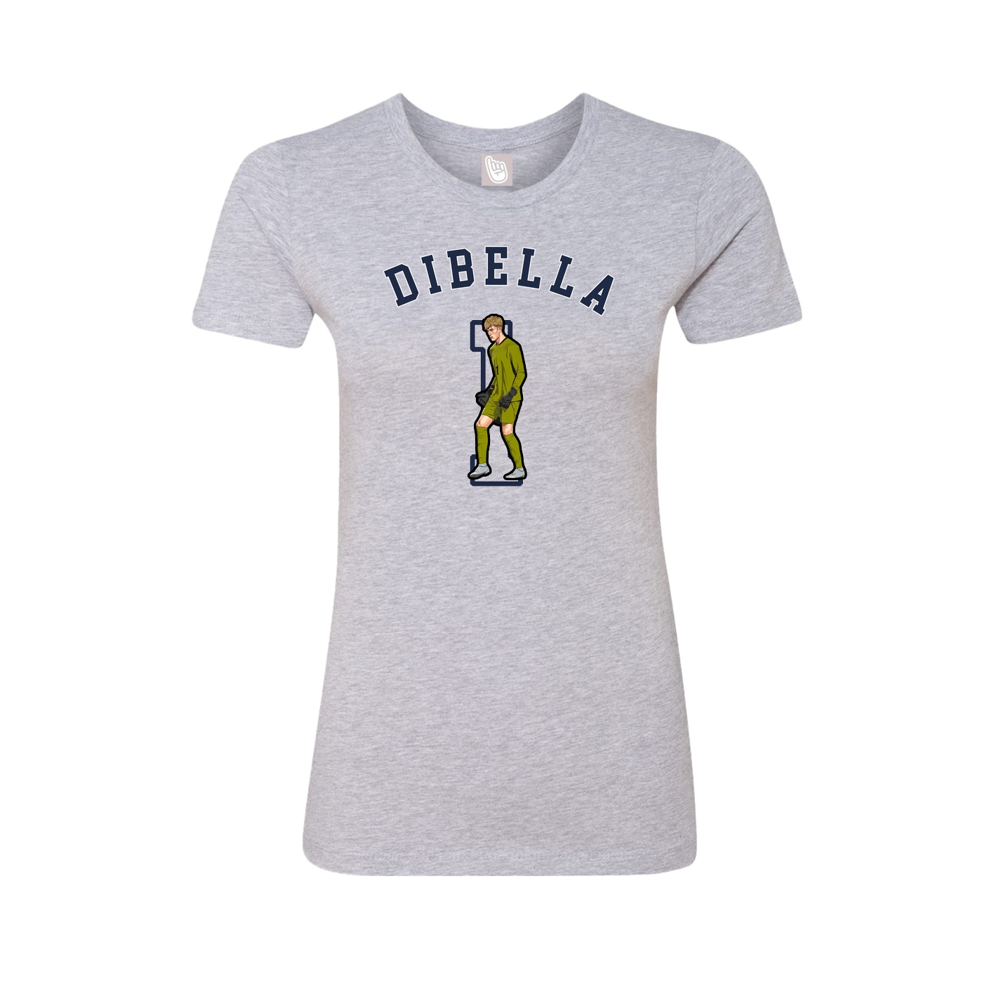 Fitted Women's Tee — Shirsey Arch in Grey