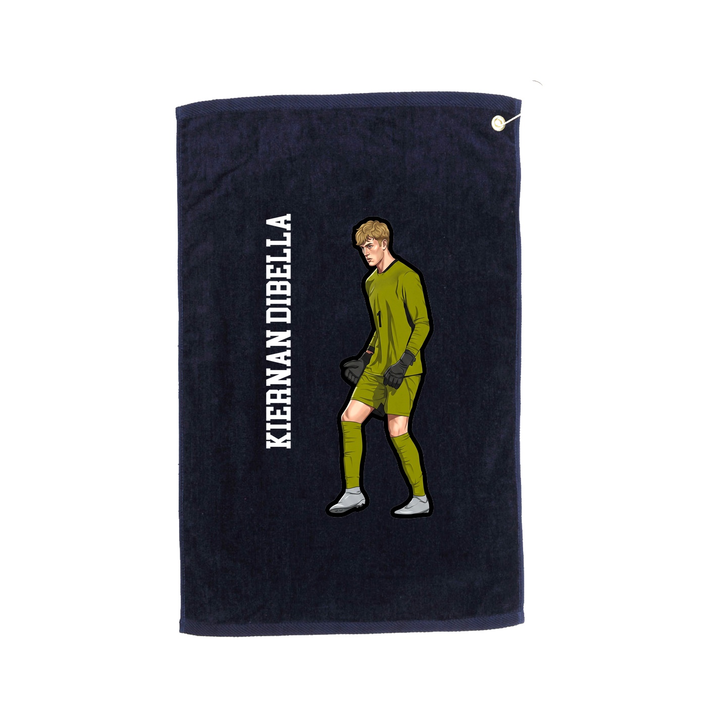 Golf Towel — Name Vertical in Navy