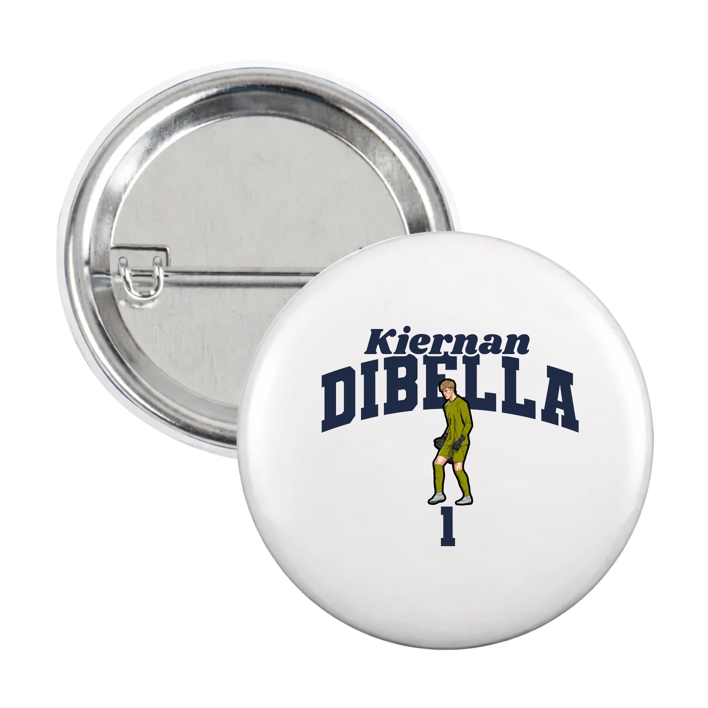 Game Day Button — Signature Arch in White
