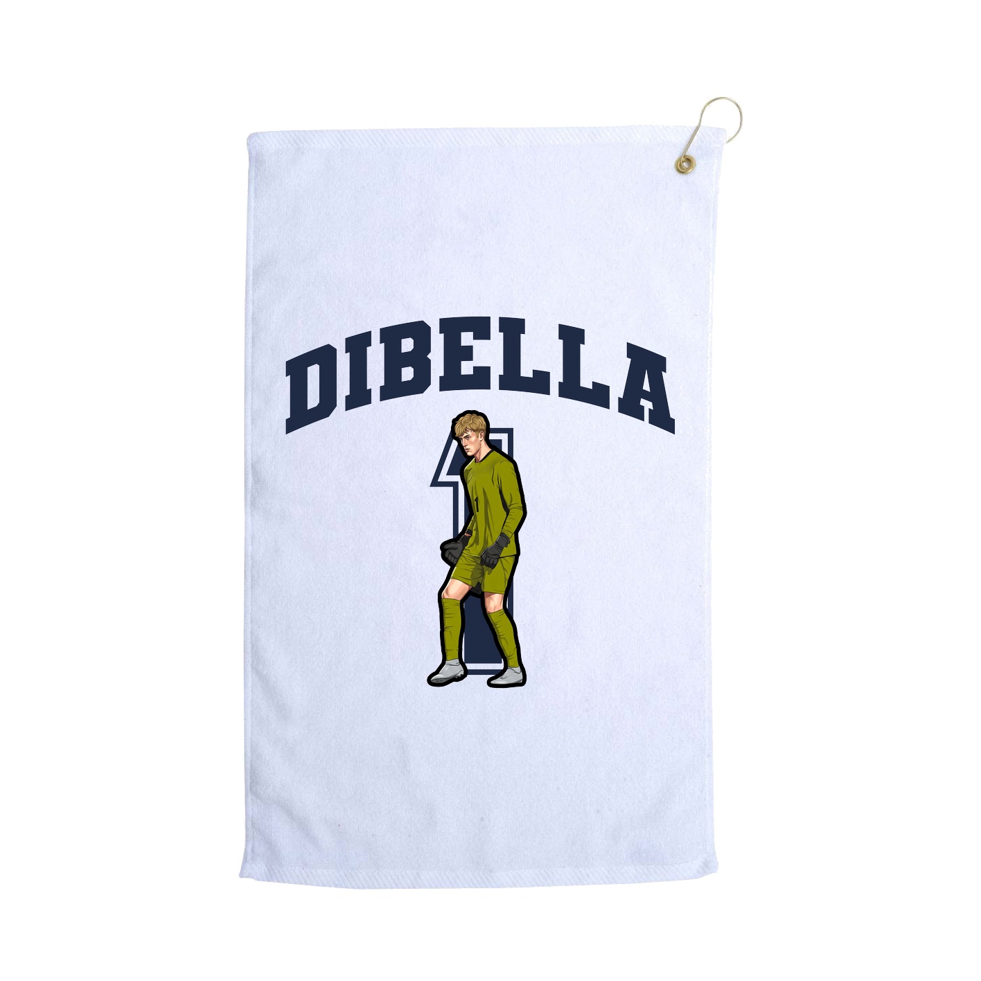 Golf Towel — Number in White