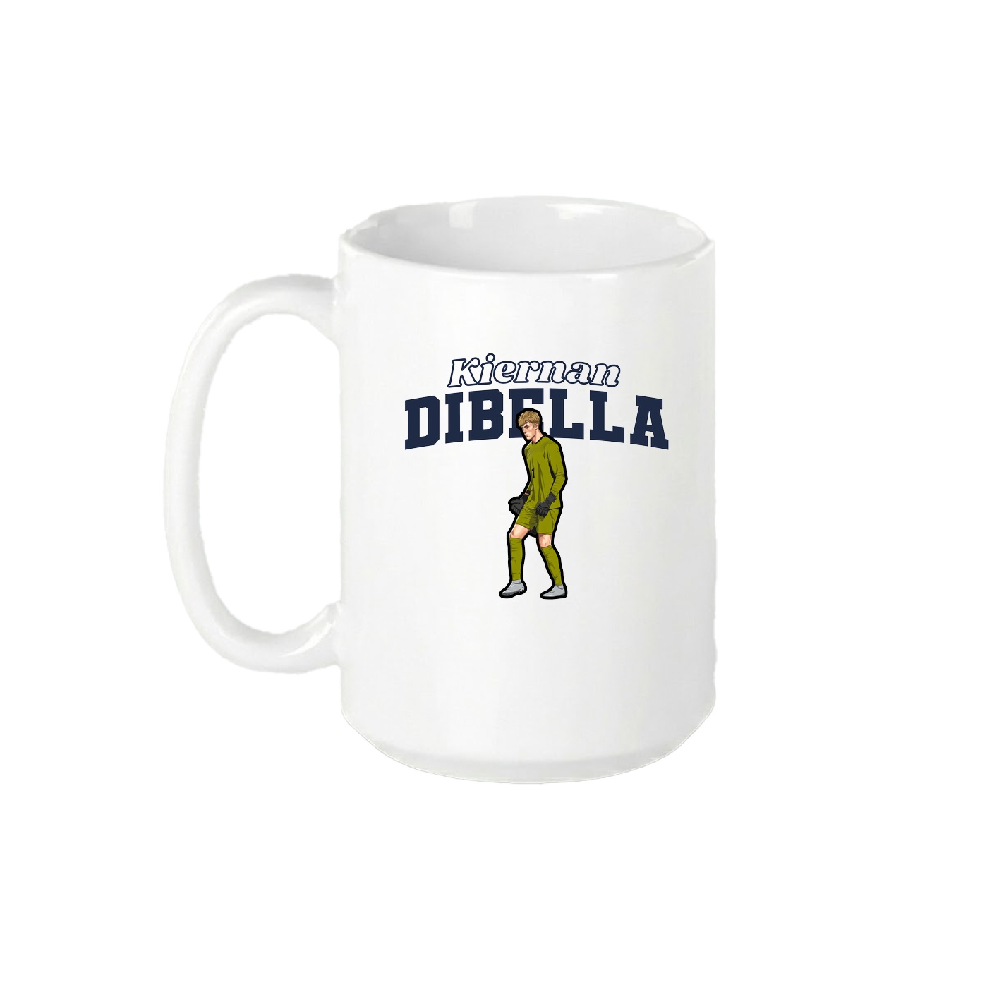 15oz Coffee Mug — Name Arch in White