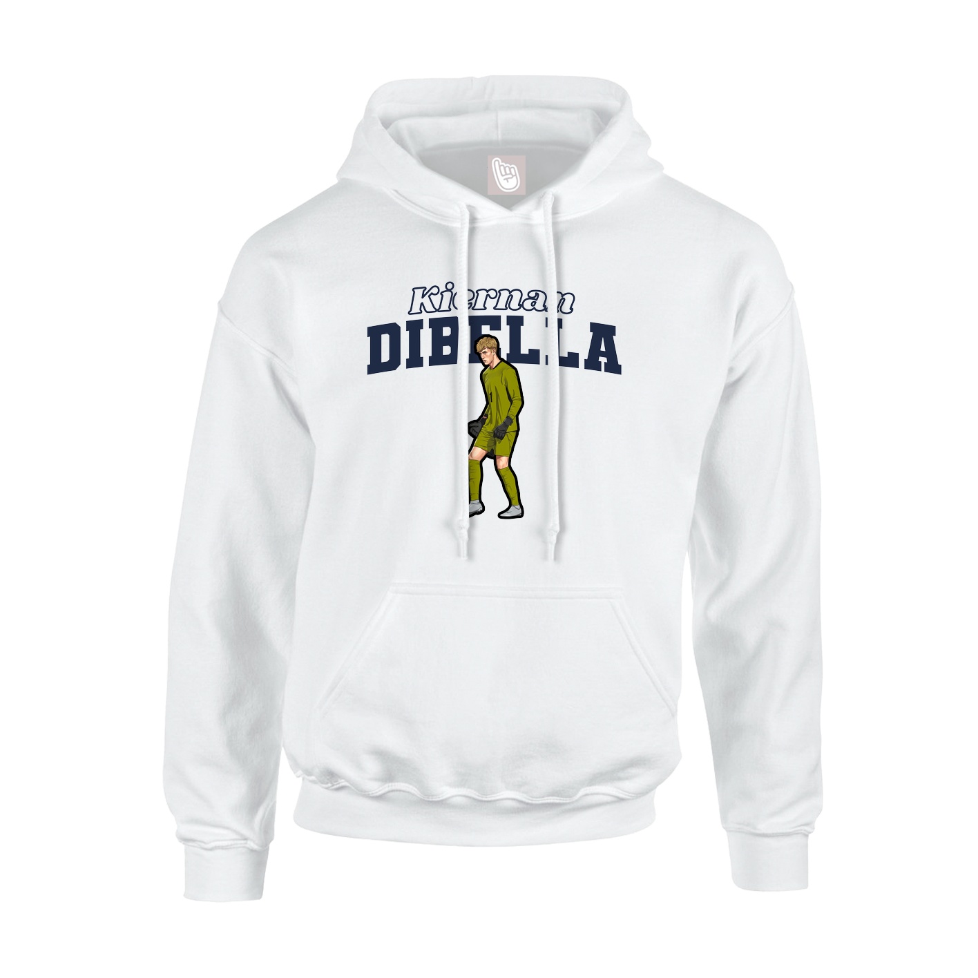 Hoodie — Name Arch in White