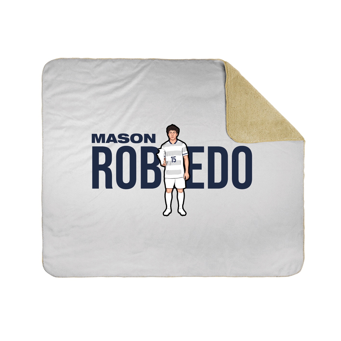 Throw Blanket — Player Name in White