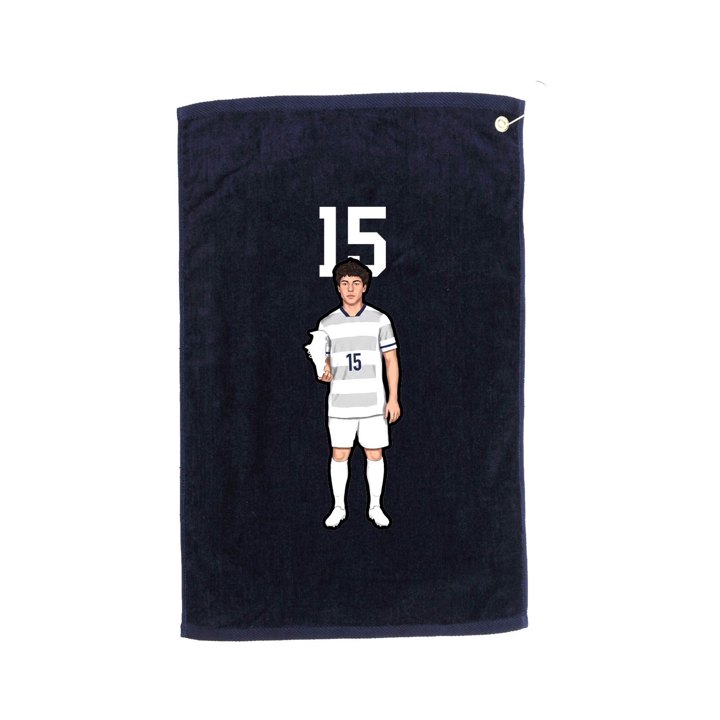 Golf Towel — Number Top in Navy