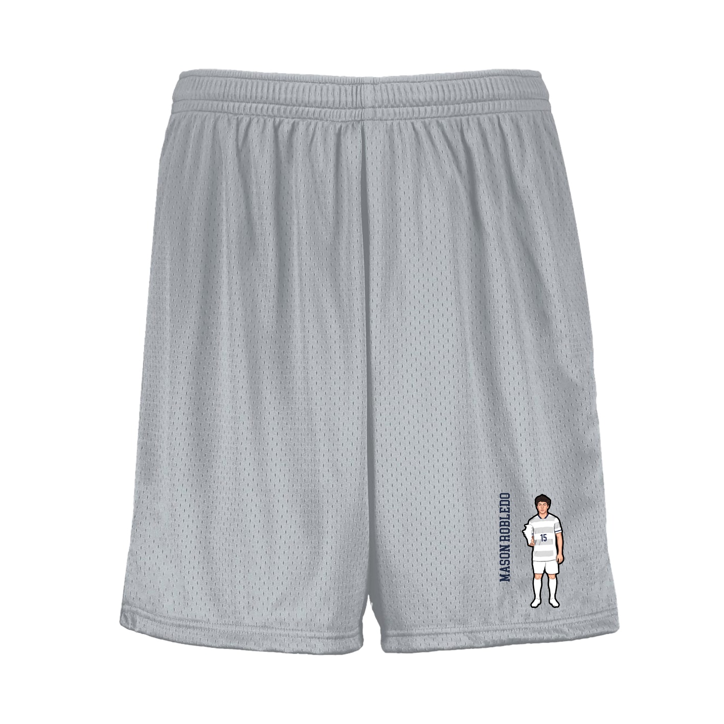 Shorts — Name Vertical in Silver