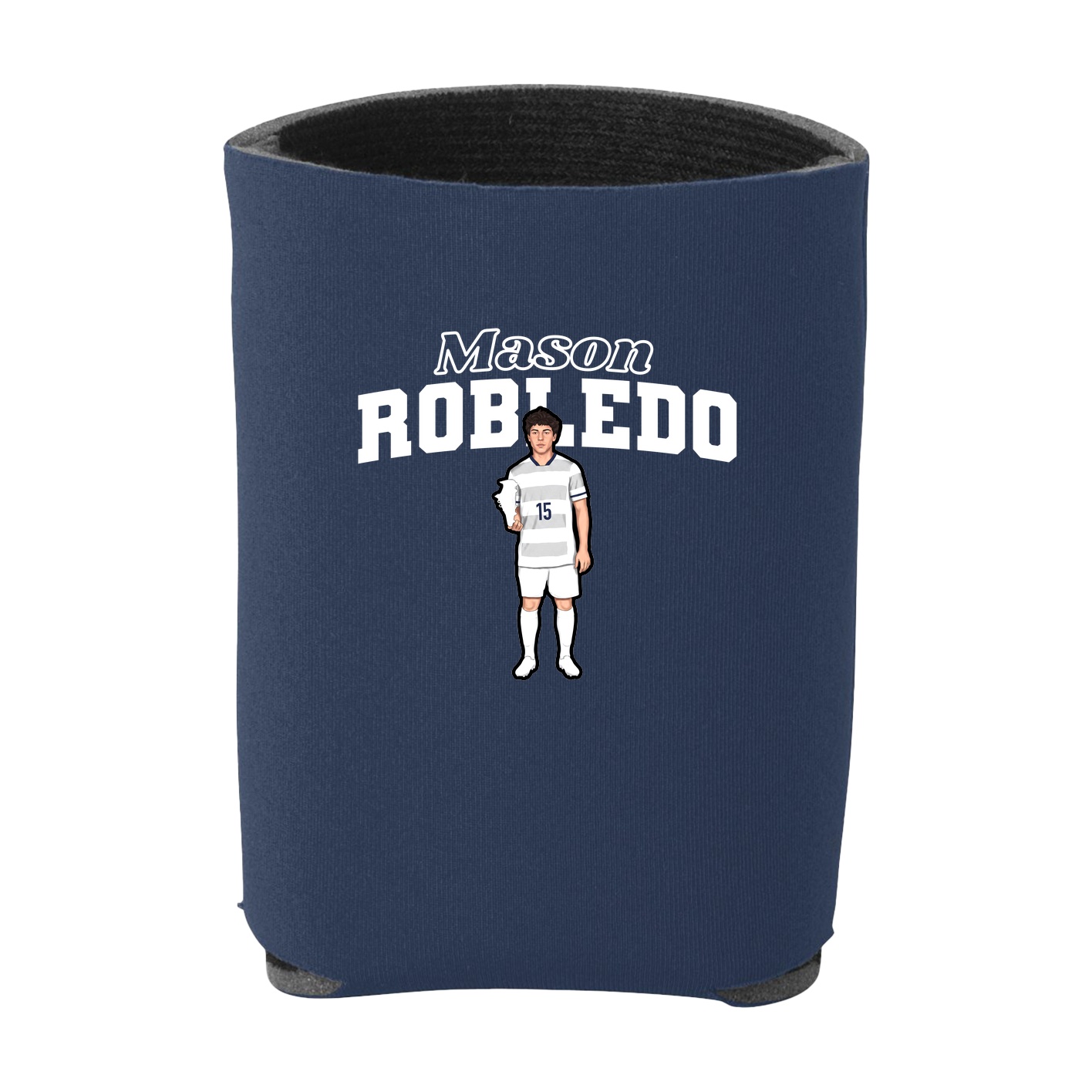 Can Holder — Name Arch in Navy