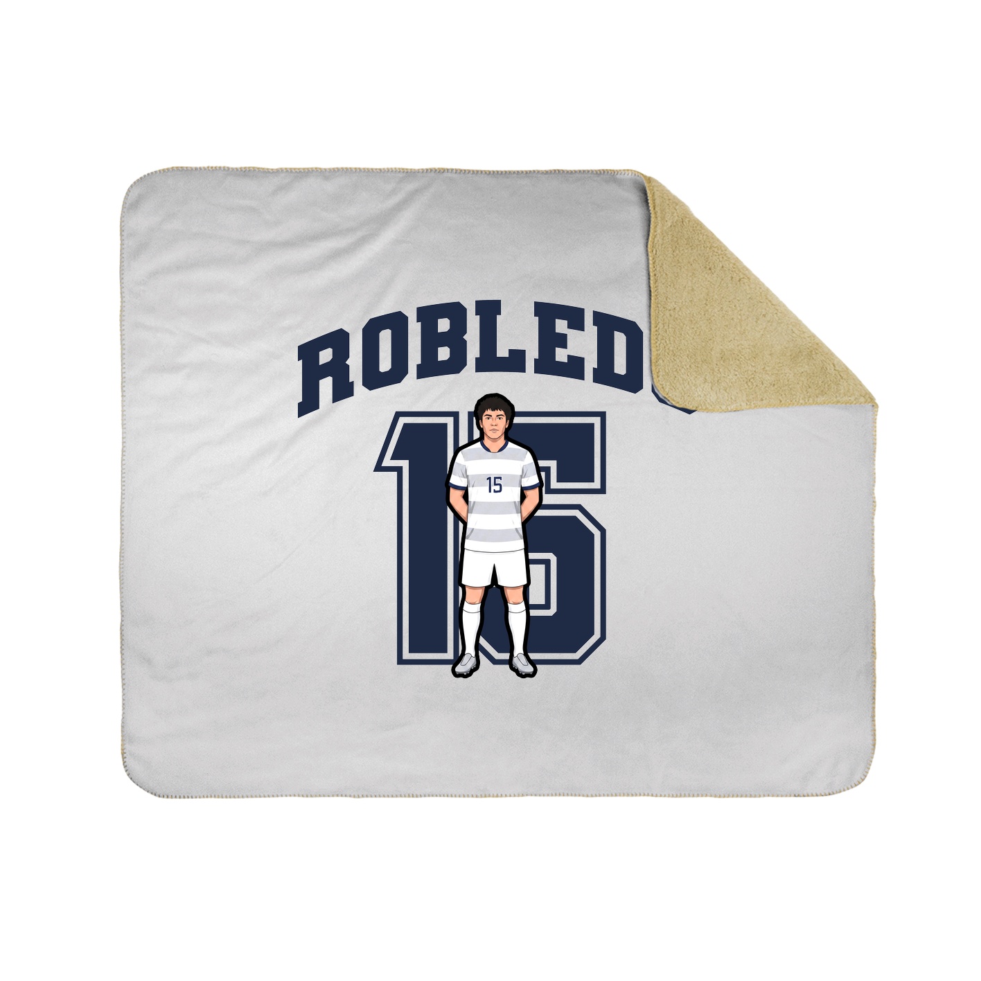Throw Blanket — Number in White