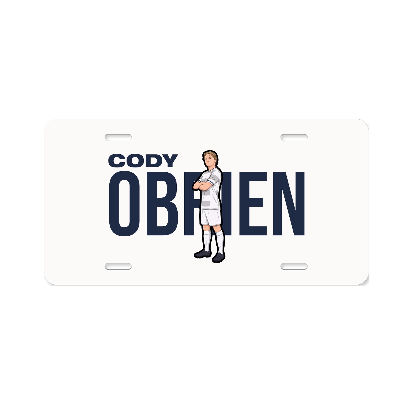 License Plate — Player Name in Classic