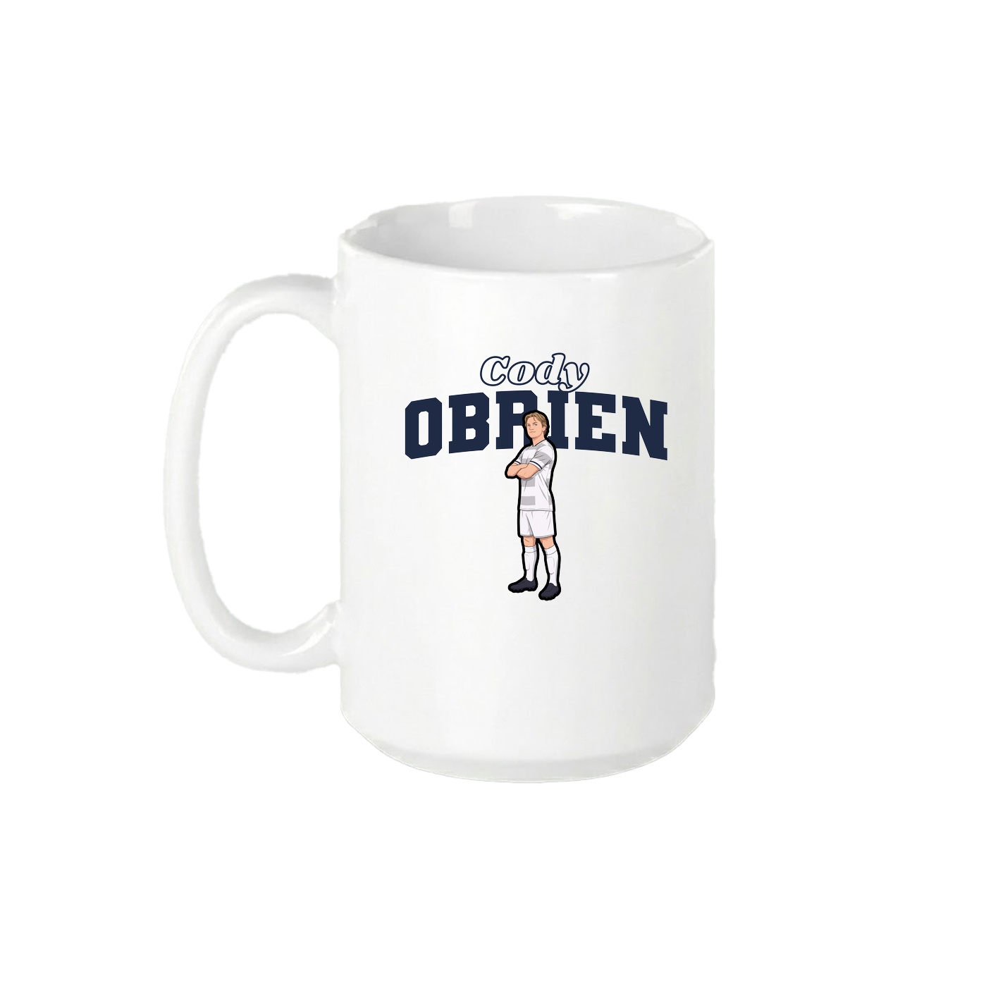 15oz Coffee Mug — Name Arch in White