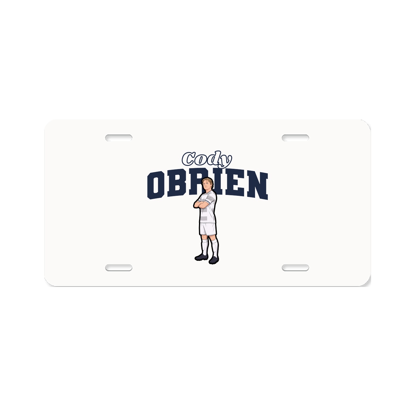 License Plate — Name Arch in Classic