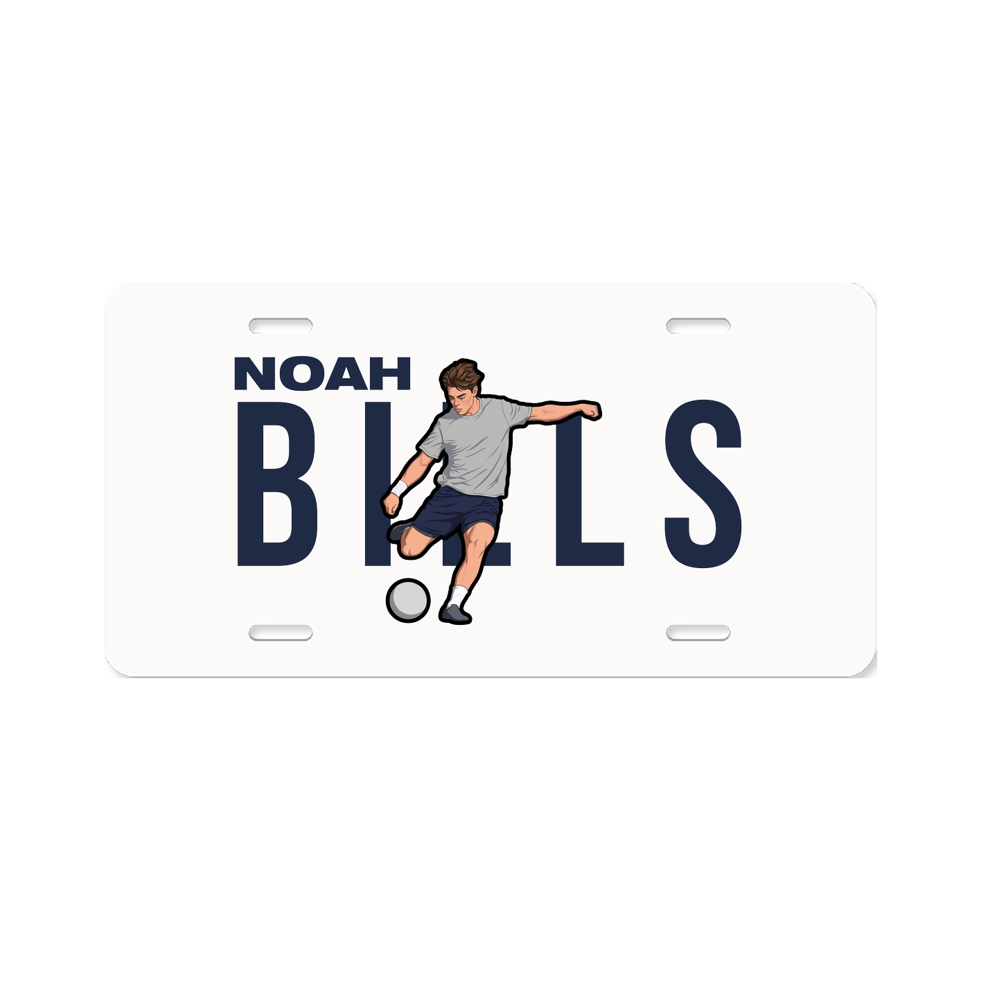 License Plate — Player Name in Classic