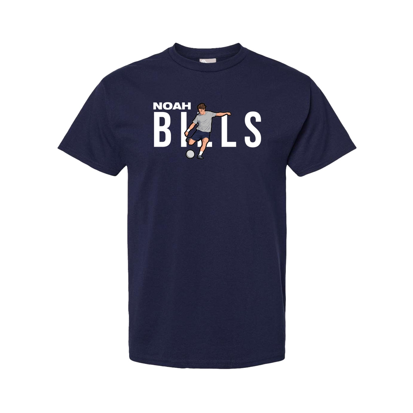 Youth Tee — Player Name in Navy