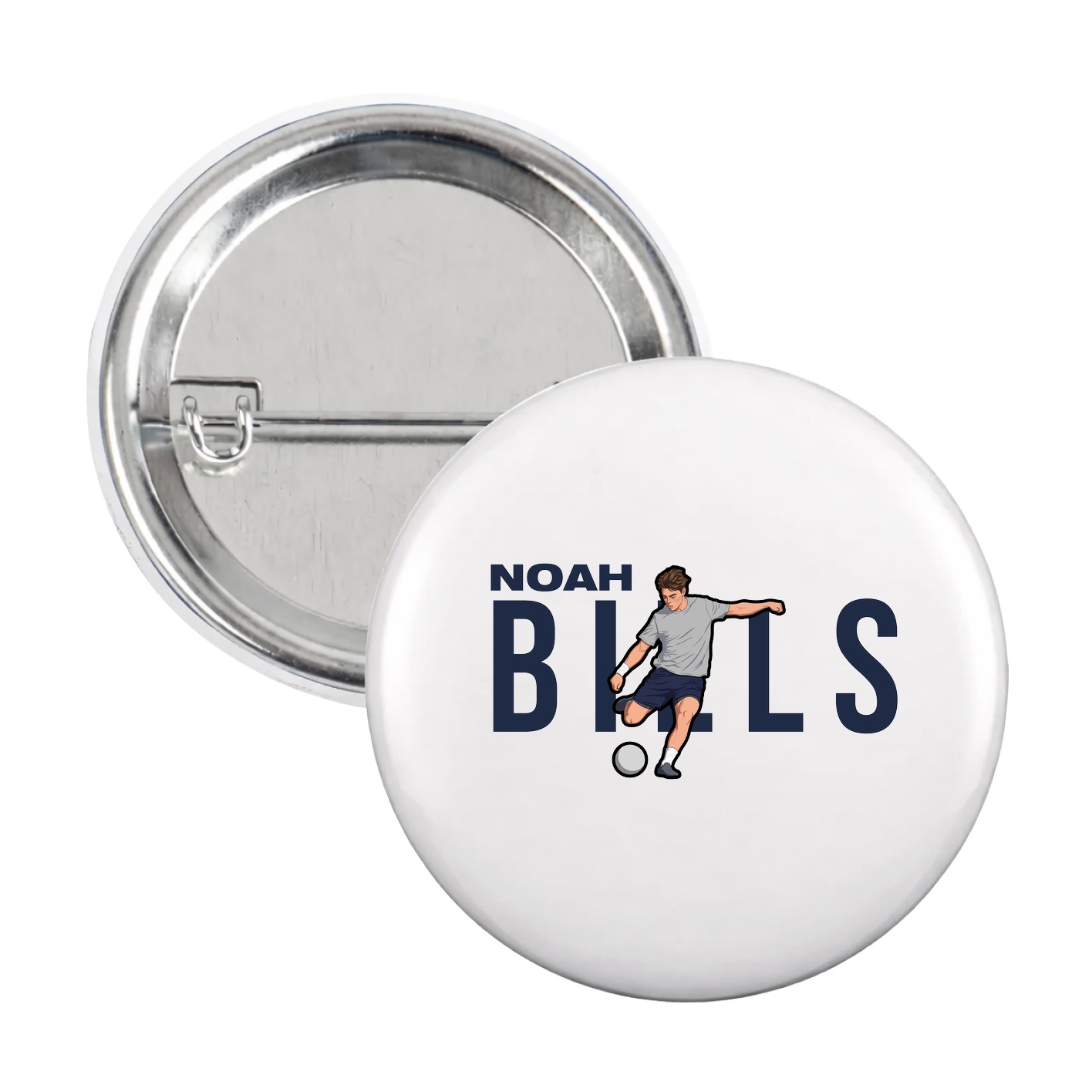 Game Day Button — Player Name in White