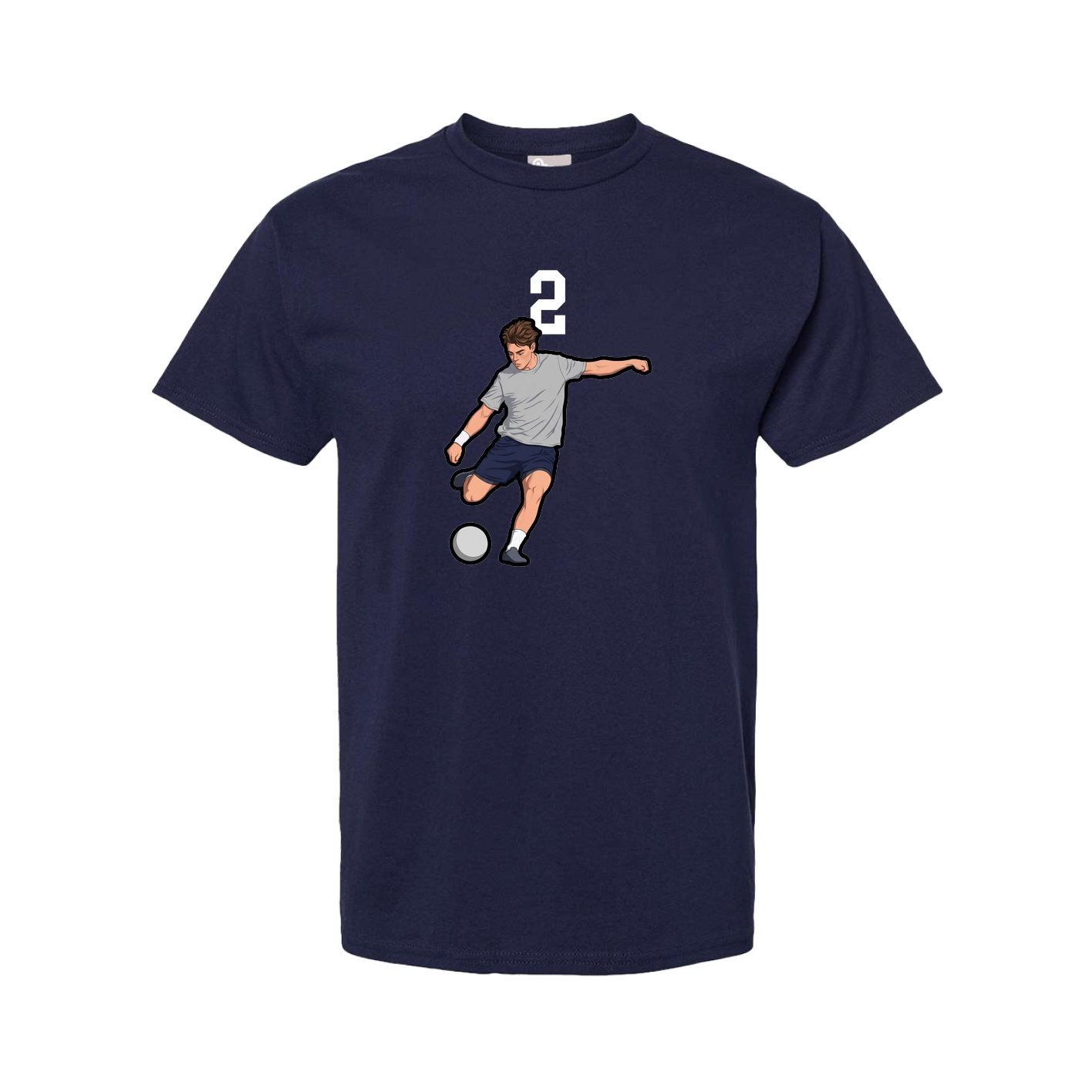 Tee — Number Top in Navy