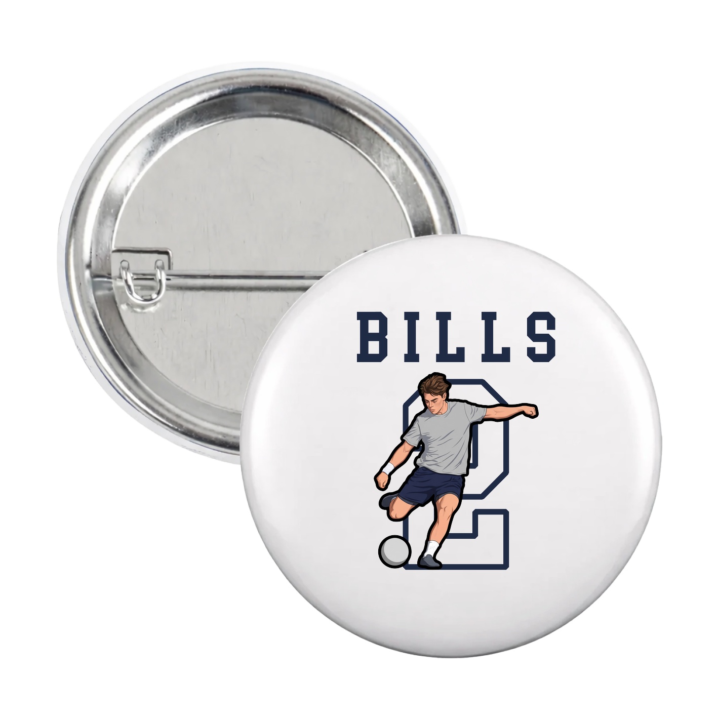 Game Day Button — Shirsey in White