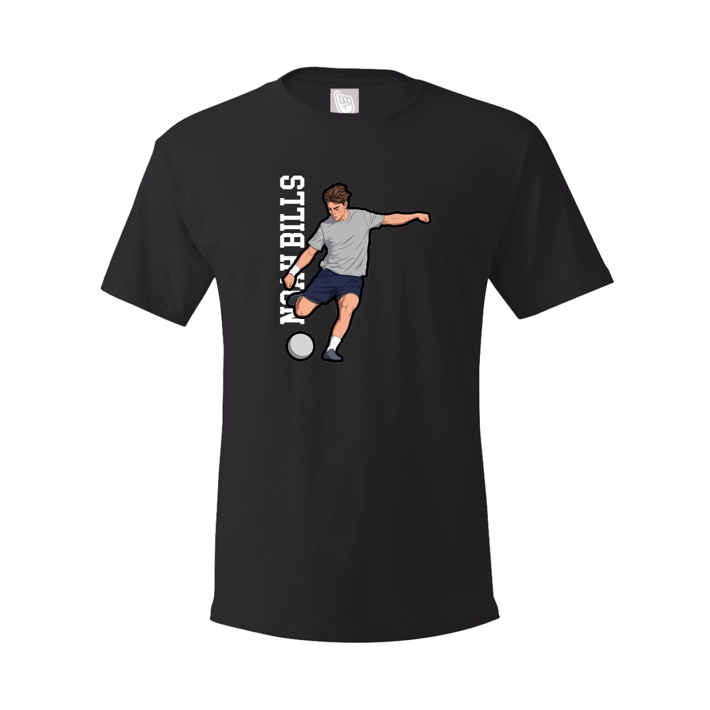 Tee — Name Vertical in Black