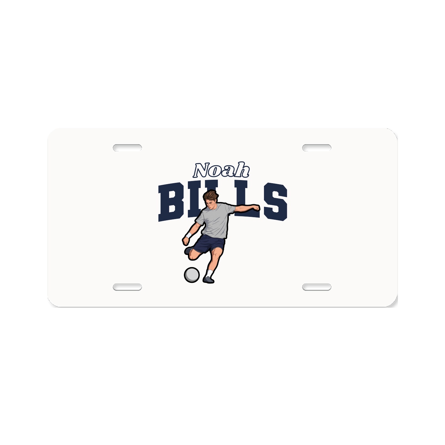License Plate — Name Arch in Classic
