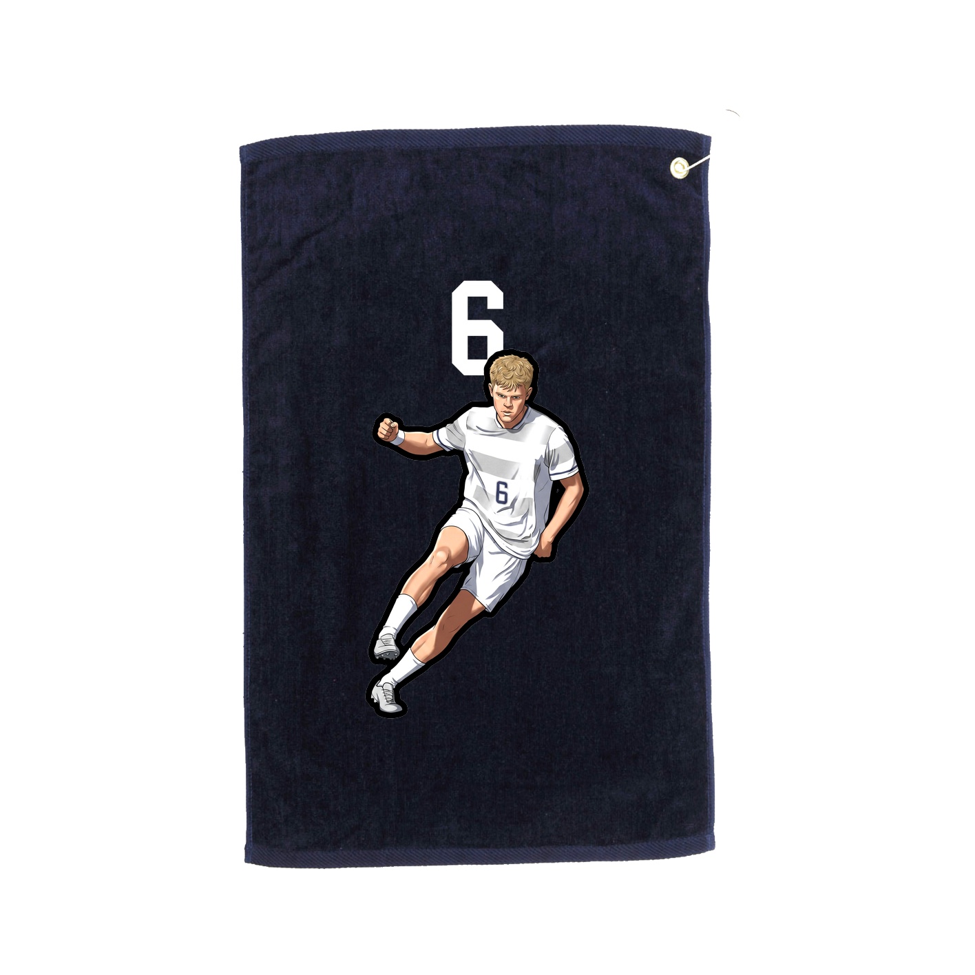 Golf Towel — Number Top in Navy