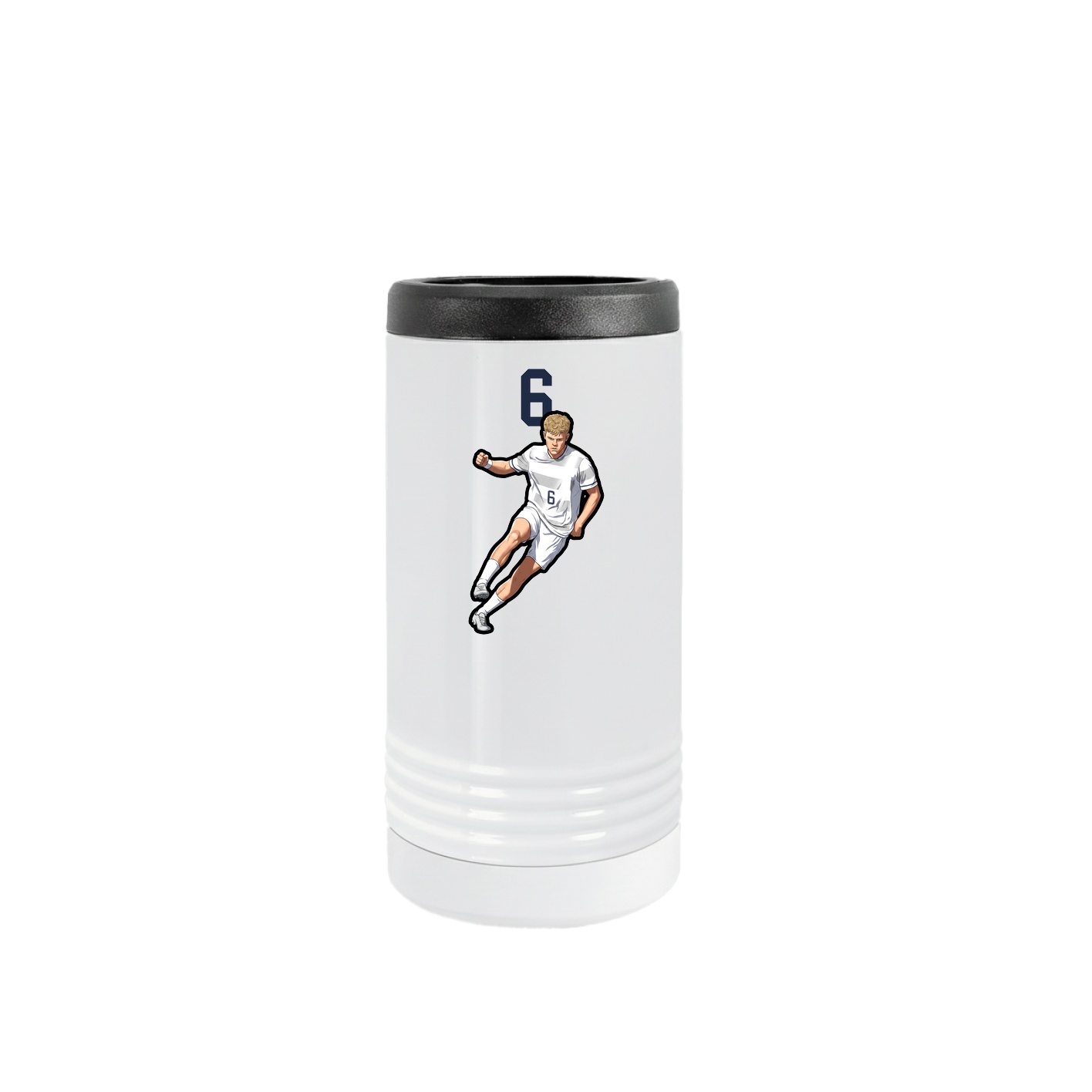 Slim Beverage Holder — Number Top in White