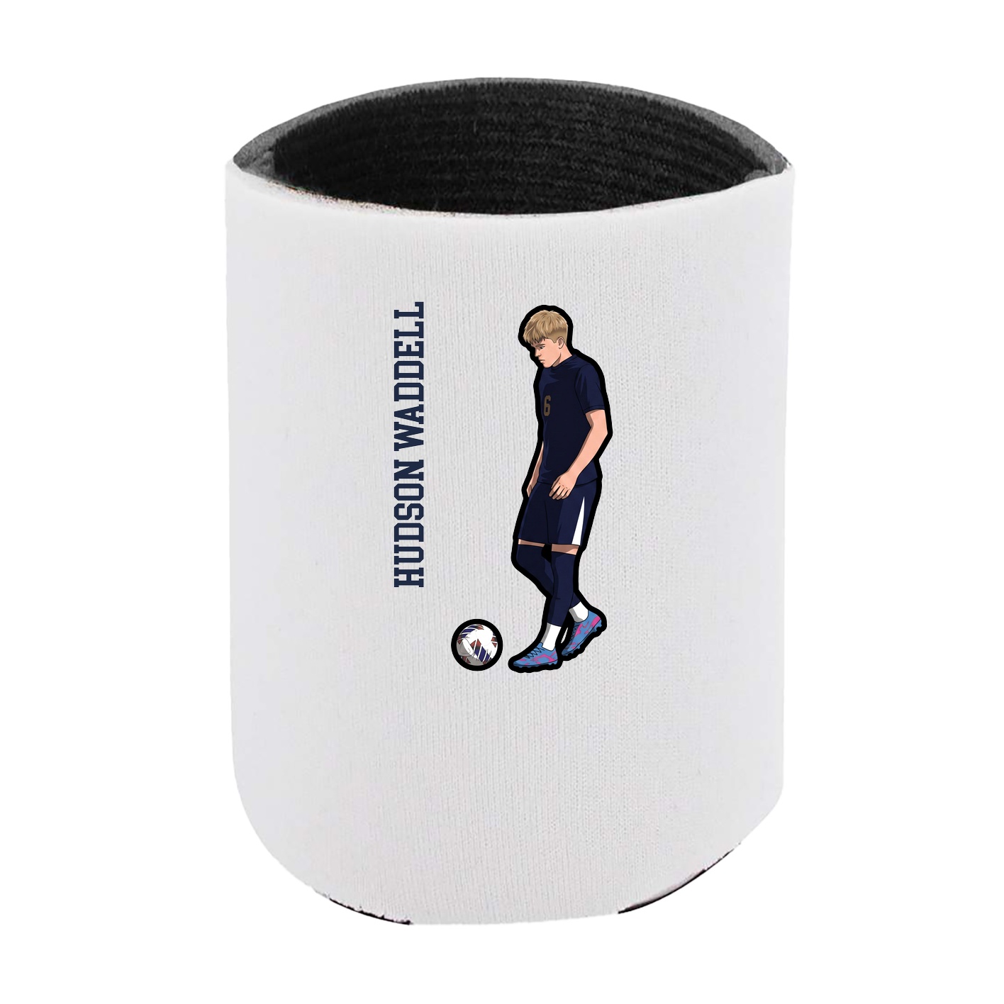Can Holder — Name Vertical in White