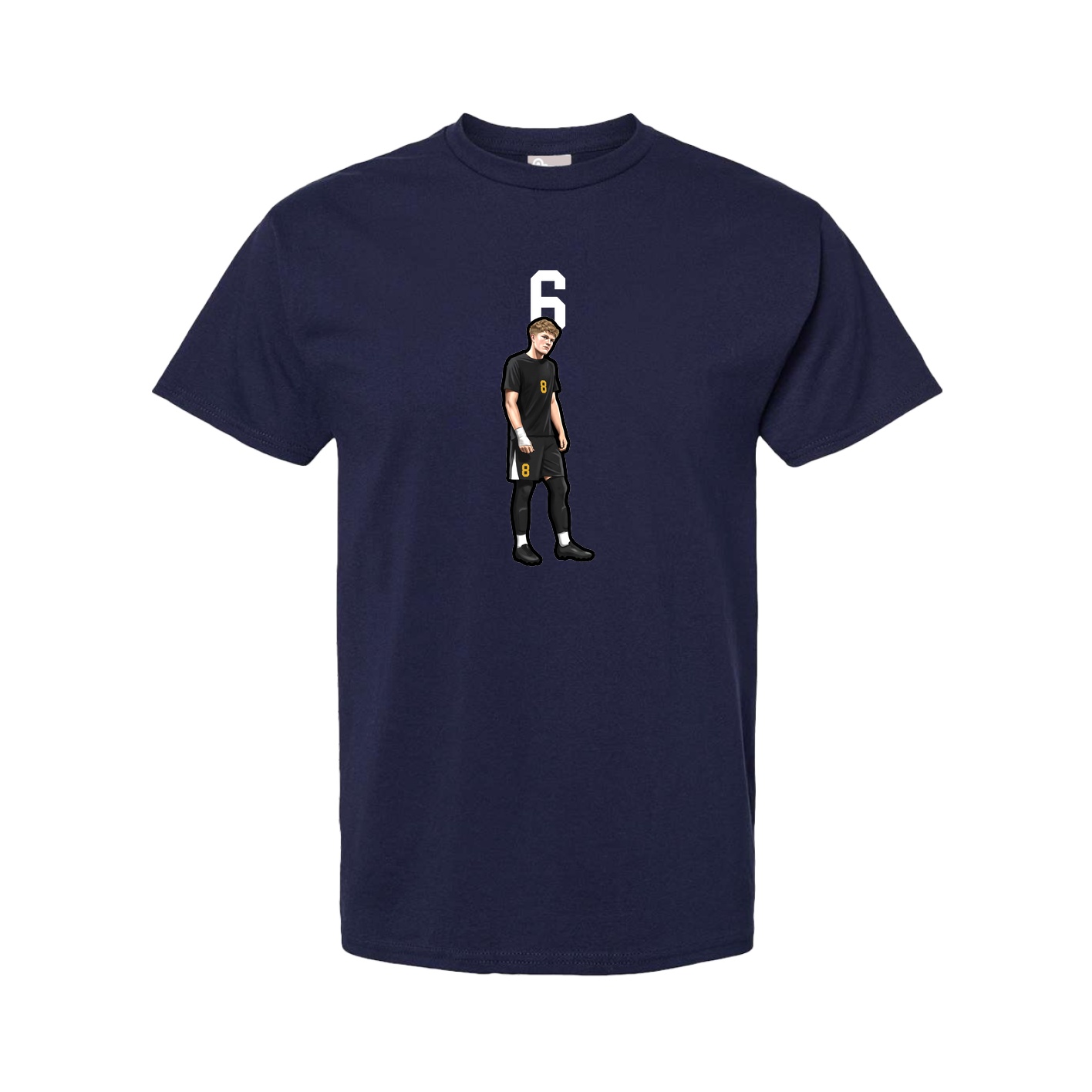Tee — Number Top in Navy