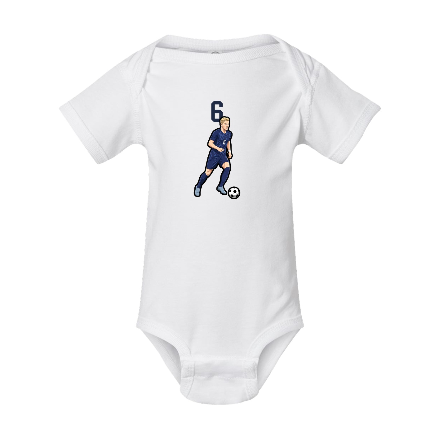 Baby Onesie — Number Top in White