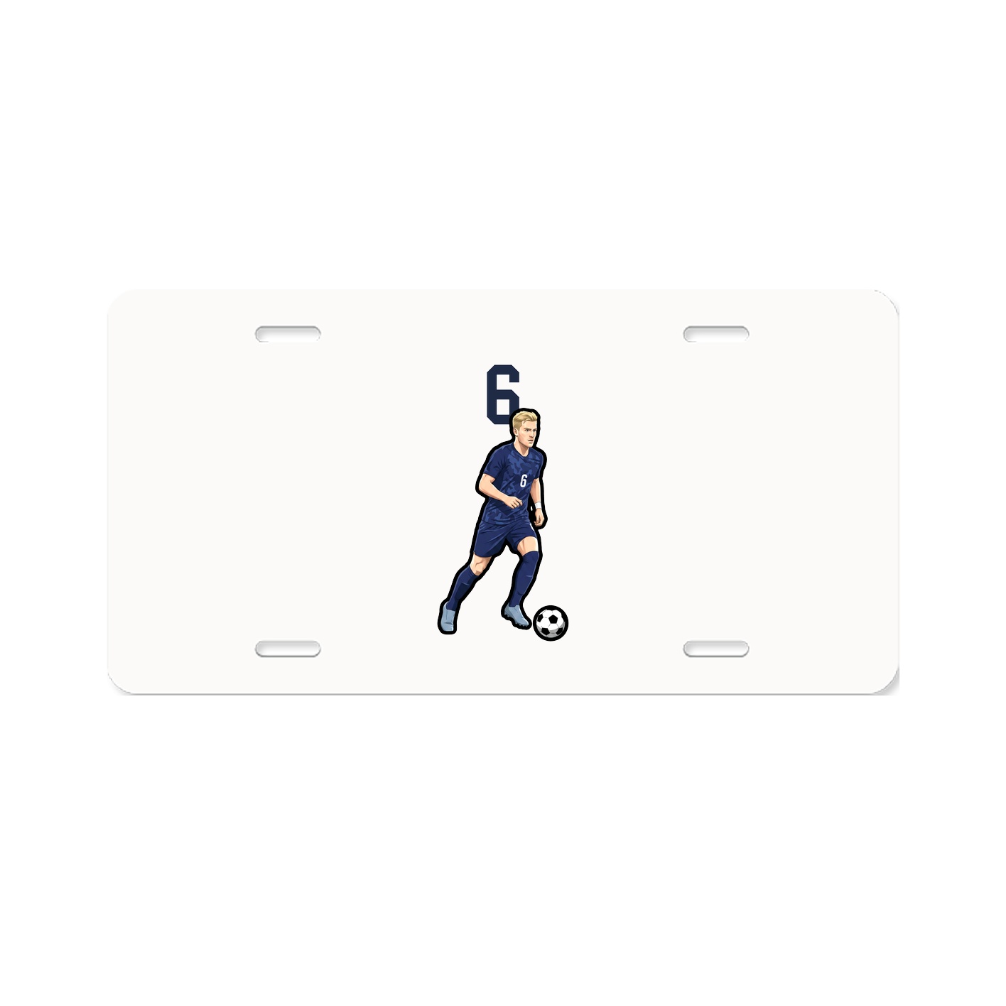 License Plate — Number Top in Classic