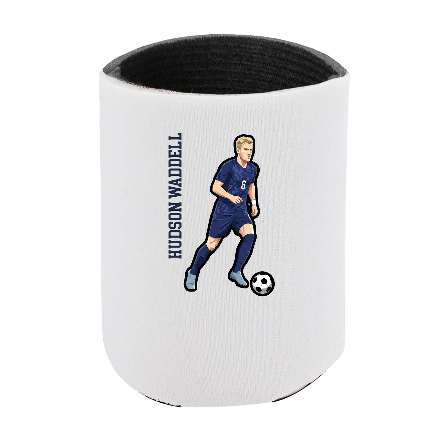 Can Holder — Name Vertical in White