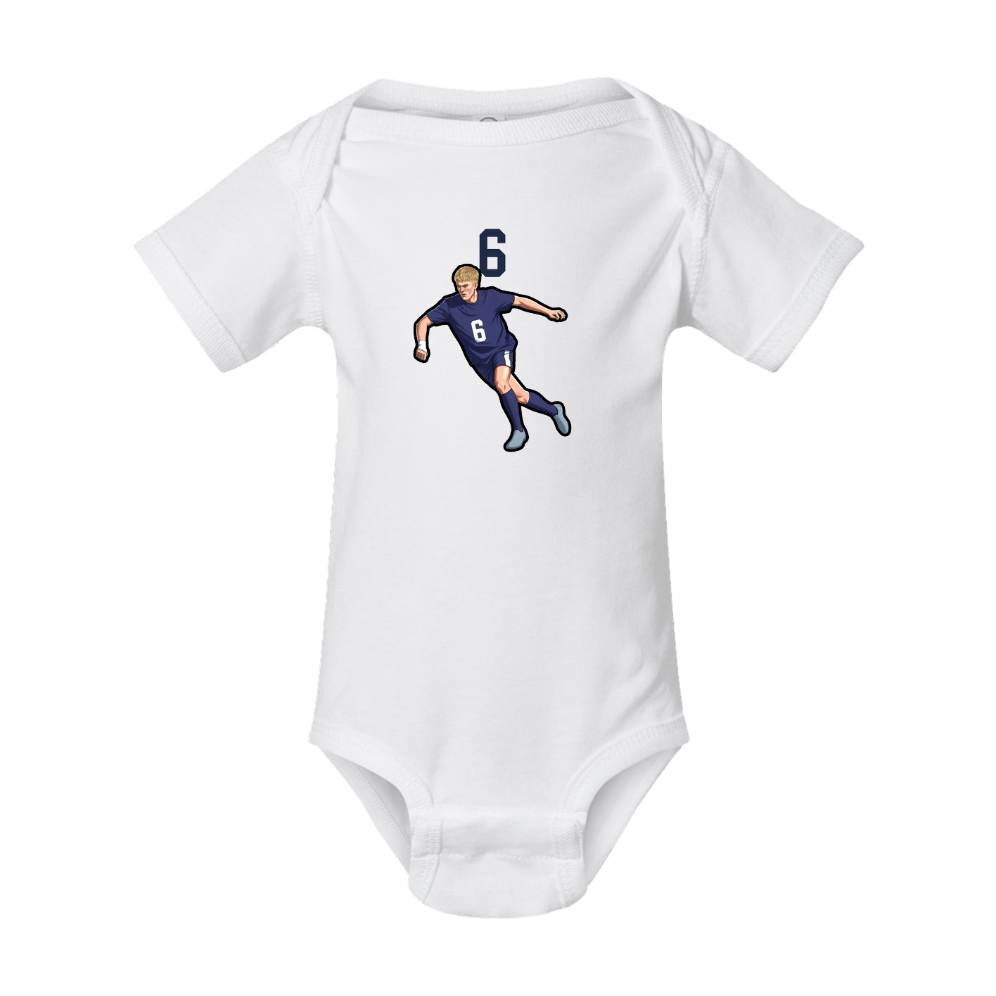 Baby Onesie — Number Top in White