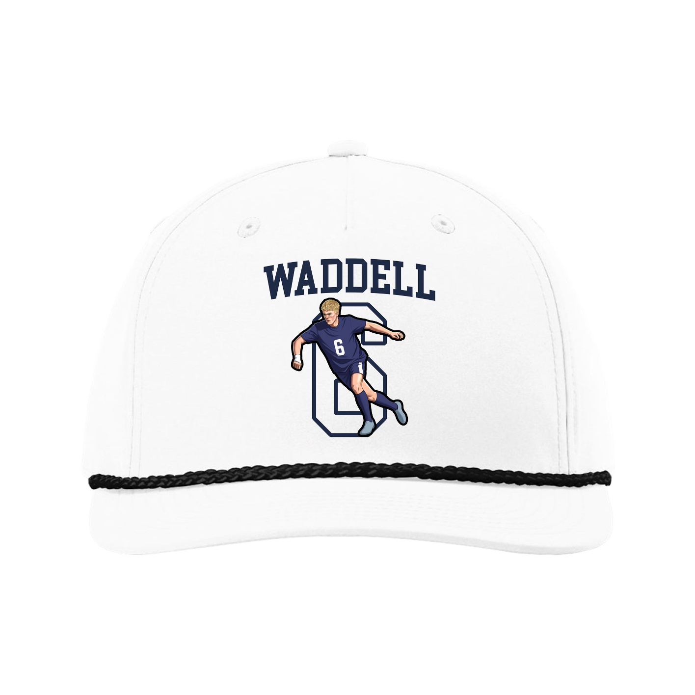 Five-Panel Classic Rope Cap — Shirsey in White