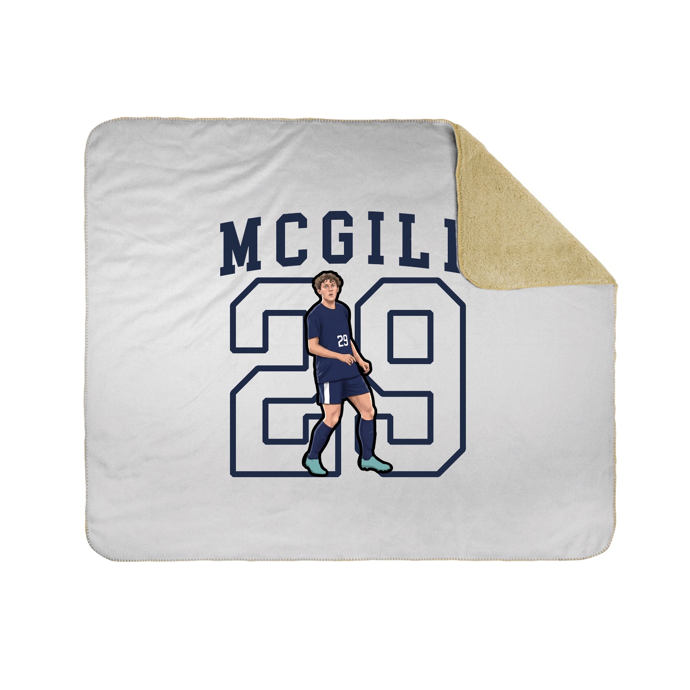Throw Blanket — Shirsey in White