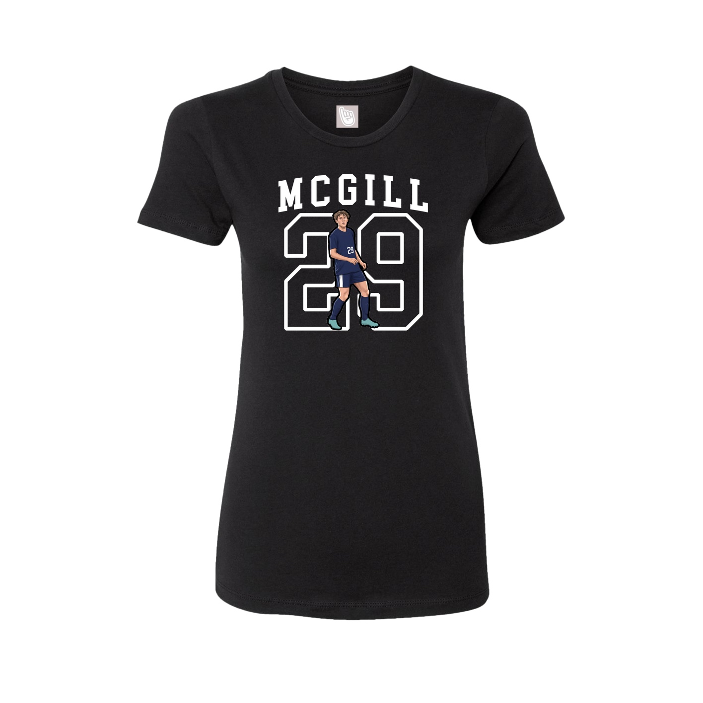 Fitted Women's Tee — Shirsey in Black