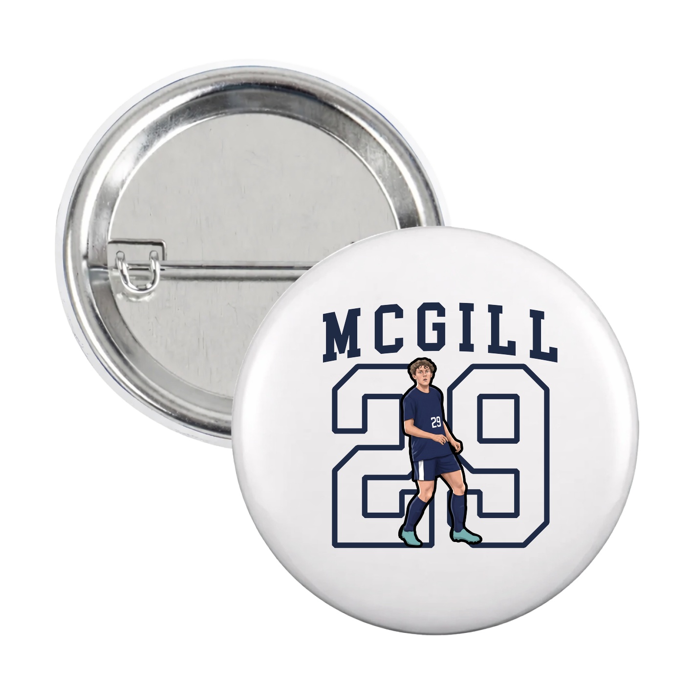 Game Day Button — Shirsey in White