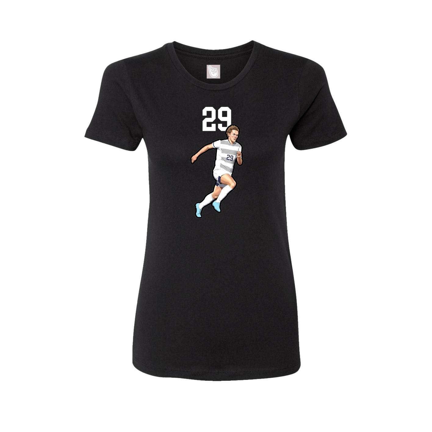 Womens Tee — Number Top in Black
