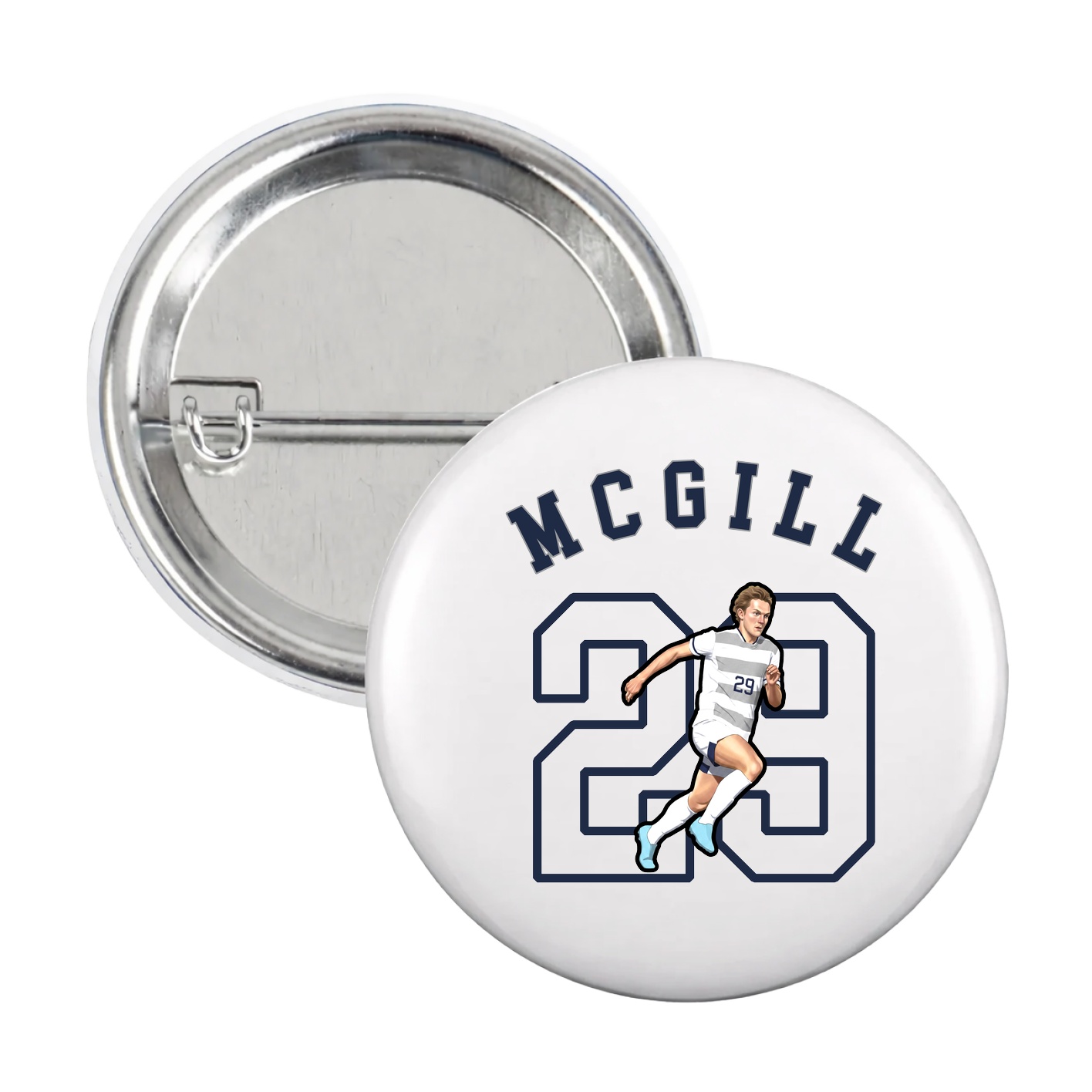 Game Day Button — Shirsey Arch in White