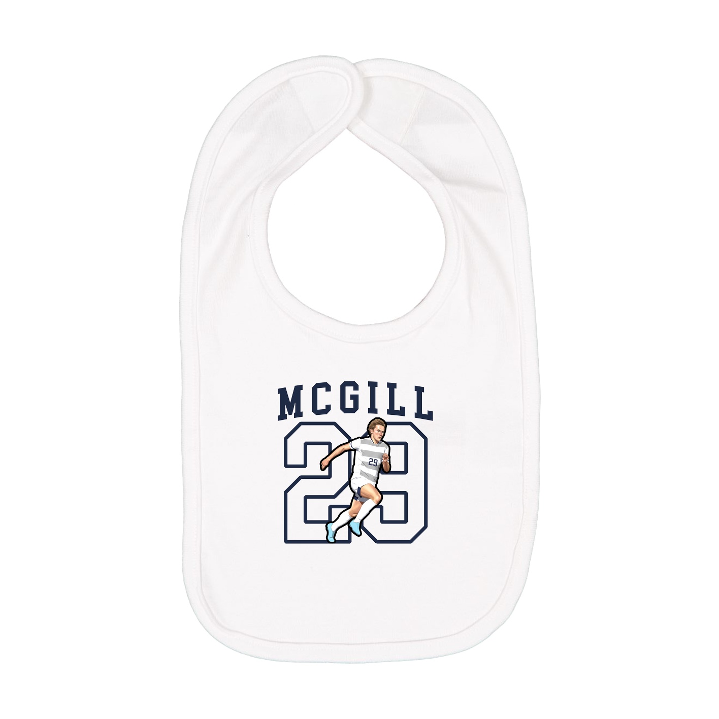 Infant Bib — Shirsey in White