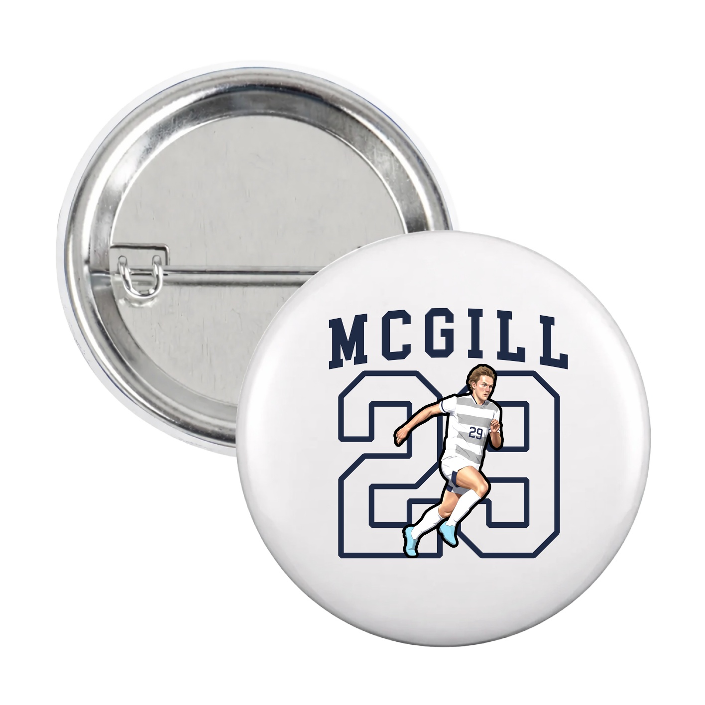 Game Day Button — Shirsey in White