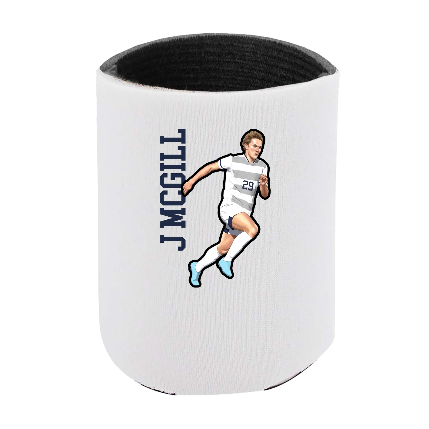 Can Holder — Name Vertical in White