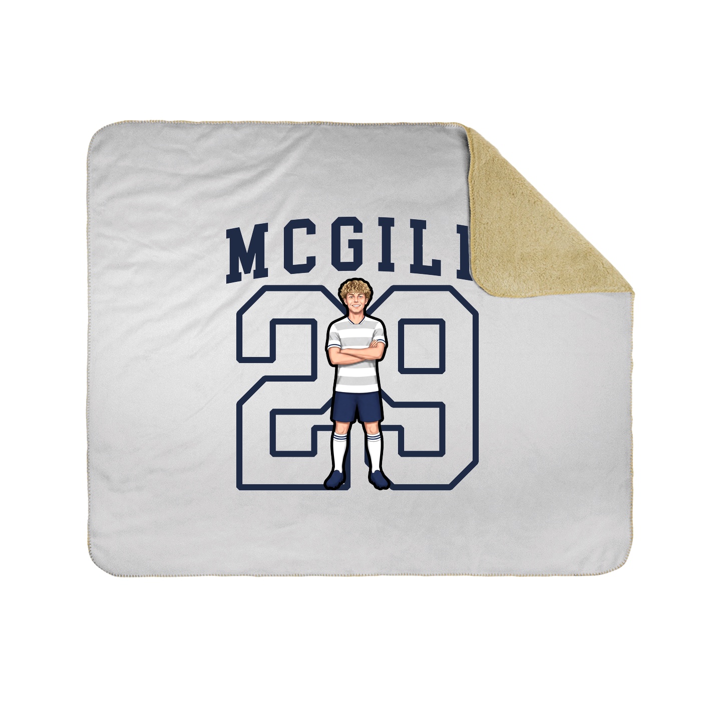 Throw Blanket — Shirsey in White